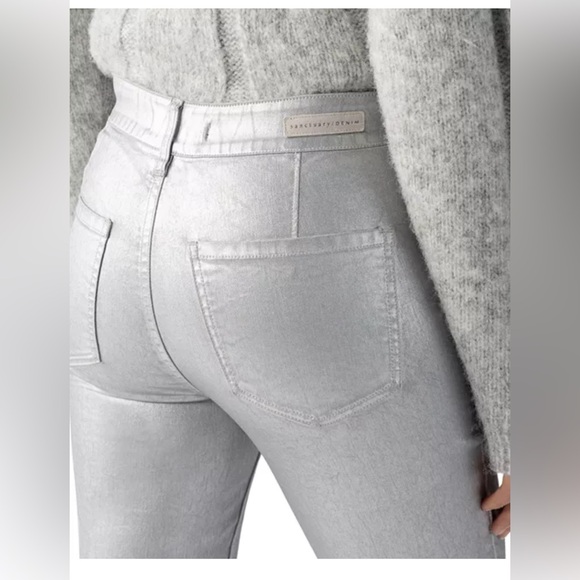 SANCTUARY HAYDEN METALLIC BOOTCUT PANTS SIZE 27 & 28 - Picture 6 of 8